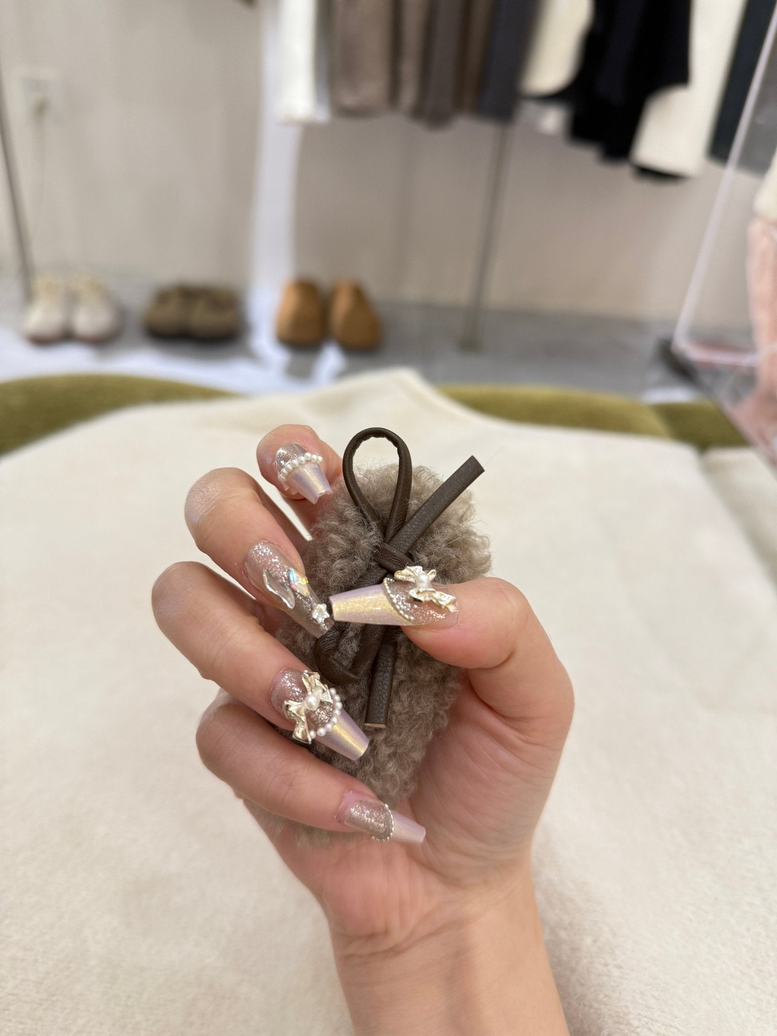 ネイルチップ Luminail プレミアムつけ爪 - クリスタルジュエルデザインロングネイル - ネイルチップ専門店 Luminail ルミネイル
