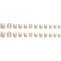 ネイルチップ Luminail プレミアムつけ爪 - パールバタフライデザインショートネイル - ネイルチップ専門店 Luminail ルミネイル