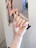 ネイルチップ Luminail プレミアムつけ爪 - ピーチグラデーションロングネイル - ネイルチップ専門店 Luminail ルミネイル